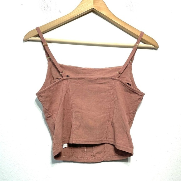 Free People Back On Track Cropped Cami Tank Top Strawberry Roan XS O262 - Picture 3 of 9
